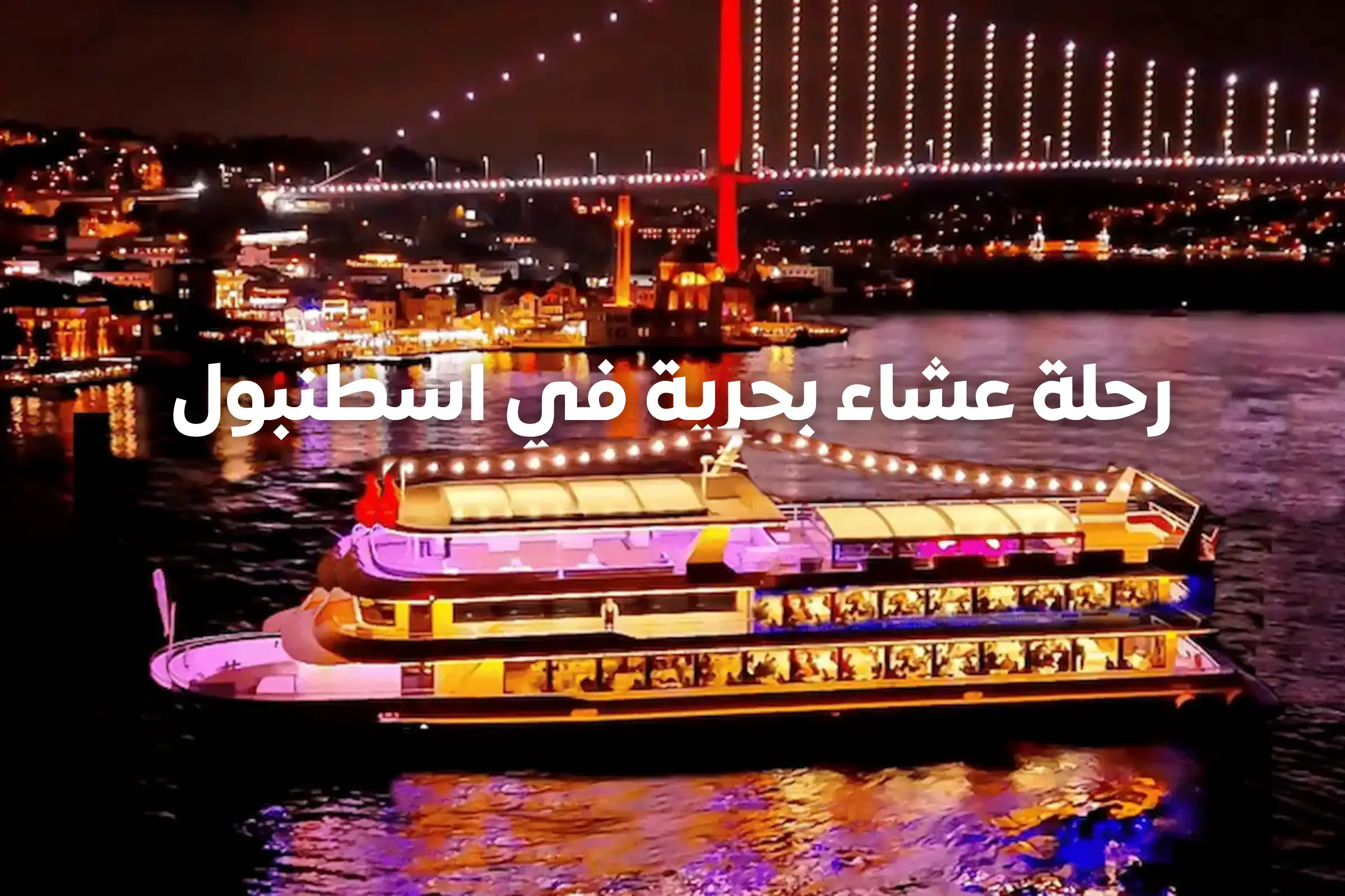 رحلة عشاء بحرية في اسطنبول